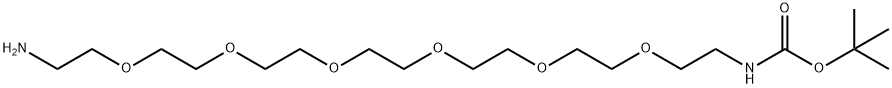 22-Amino-5,8,11,14,17,20-hexaoxa-2-azadocosanoic acid 1,1-dimethylethyl ester|22-氨基-5,8,11,14,17,20-六氧杂-2-氮杂二十二酸 1,1-二甲基乙酯