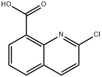 2-chloroquinoline-8-carboxylic acid 化学構造式