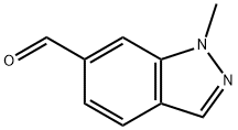 1-甲基-1H-吲唑-6-甲醛 结构式