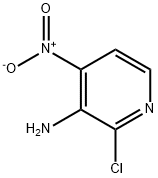 3-アミノ-2-クロロ-4-ニトロピリジン 化学構造式