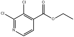 2,3-二氯吡啶-4-甲酸乙酯, 1092353-03-1, 结构式