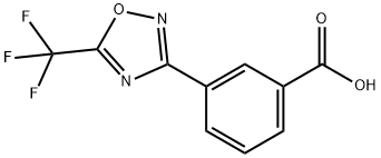 3-[5-(トリフルオロメチル)-1,2,4-オキサジアゾール-3-イル]安息香酸 化学構造式