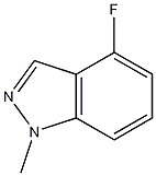 4-フルオロ-1-メチル-1H-インダゾール 化学構造式