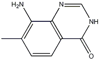 7-Methyl-8-amino-4(3H)-Quinazolinone Struktur