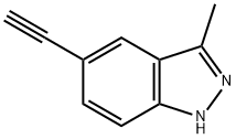 5-乙炔-3-甲基-1H-吲唑, 1093307-29-9, 结构式