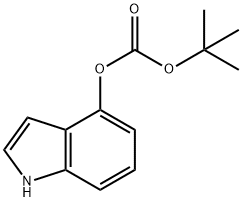 1H-吲哚-4-基碳酸叔丁酯, 1093759-65-9, 结构式