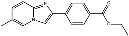 2-[4-(Ethoxycarbonyl)phenyl]-6-methyl-imidazo[1,2-a]pyridine, 109461-69-0, 结构式