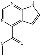 7H-吡咯并[2,3-D]嘧啶-4-甲酸甲酯,1095822-17-5,结构式