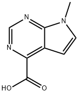 7-Methyl-7H-pyrrolo[2,3-d]pyrimidine-4-carboxylic acid Struktur
