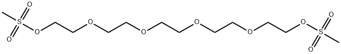 Pentaethylene Glycol Dimethanesulfonate Struktur