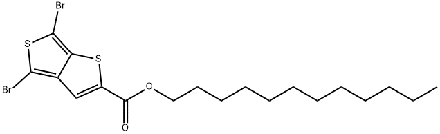 4,6-Dibromothieno[3,4-b]thiophene-2-carboxylic acid dodecyl ester Structure