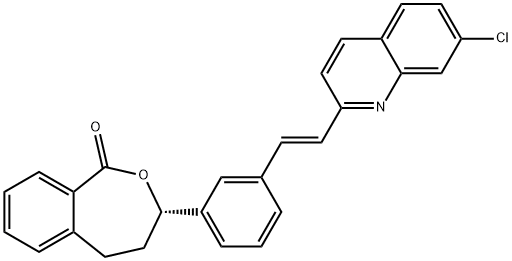 (3S)-3-[3-[(1E)-2-(7-Chloro-2-quinolinyl)ethenyl]phenyl]-4,5-dihydro-2-benzoxepin-1(3H)-one|孟鲁司特内酯
