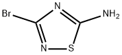 3-ブロモ-1,2,4-チアジアゾール-5-アミン 化学構造式