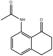 N-(8-オキソ-5,6,7,8-テトラヒドロナフタレン-1-イル)アセトアミド 化学構造式