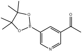 3-乙酰吡啶-5-硼酸,频哪酯, 1103862-13-0, 结构式