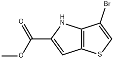 Methyl 3-bromo-4H-thieno[3,2-b]pyrrole-5-carboxylate Structure