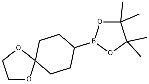 8-(4,4,5,5-Tetramethyl-1,3,2-dioxaborolan-2-yl)-1,4-dioxaspiro[4.5]decane Structure