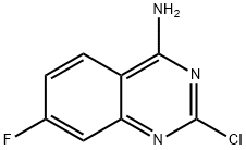 2-クロロ-7-フルオロキナゾリン-4-アミン 化学構造式