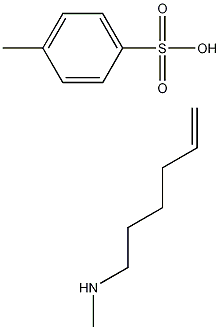 N-METHYLHEX-5-EN-1-AMINE 4-METHYLBENZENESULFONATE Struktur