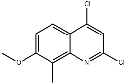 2,4-Dichloro-7-methoxy-8-methylquinoline Structure