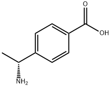 Benzoic acid, 4-[(1R)-1-aminoethyl]- Structure
