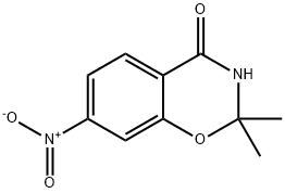 2,2-DIMETHYL-7-NITRO-2H-BENZO[E][1,3]OXAZIN-4(3H)-ONE Struktur