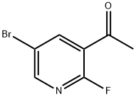 5-溴-2-氟-3-乙酰基吡啶,1111637-74-1,结构式