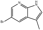 5-溴-3-甲基-1H-吡咯并[2,3-B]吡啶 结构式