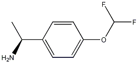 Benzenemethanamine, 4-(difluoromethoxy)-.alpha.-methyl-, (.alpha.S)- Struktur
