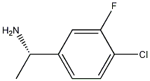 (S)-1-(4-Chloro-3-fluorophenyl)ethanamine Structure