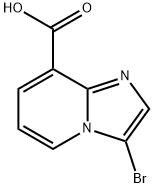 3-ブロモイミダゾ[1,2-A]ピリジン-8-カルボン酸 化学構造式
