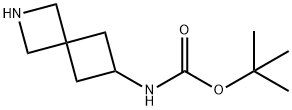 N-2-氮杂螺[3.3]庚-6-基氨基甲酸叔丁酯 结构式