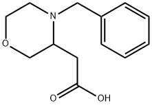 2-(4-苄基吗啉-3-基)乙酸, 111949-91-8, 结构式