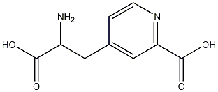ALPHA-氨基-2-羧基-4-吡啶丙酸, 112055-80-8, 结构式