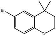 6-Bromo-3,4-dihydro-4,4-dimethyl-2H-1-benzothiopyran Struktur