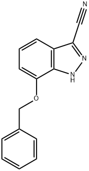 7-苄氧基-3-氰基吲唑 结构式