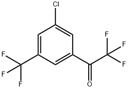 1-[3-氯-5-(三氟甲基)苯基]-2,2,2-三氟乙酮 结构式