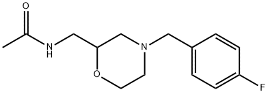 2-乙酰氨甲基-4-(4-氟苄基)吗啉 结构式