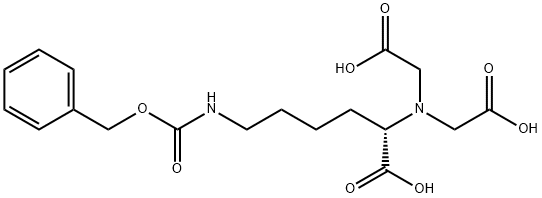 N2,N2-二(羧基甲基)-N6-CBZ-L-赖氨酸 结构式
