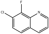 7-クロロ-8-フルオロキノリン 化学構造式