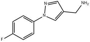 (1-(4-fluorophenyl)-1H-pyrazol-4-yl)methanamine Structure