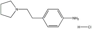 4-(2-(Pyrrolidin-1-yl)ethyl)aniline hydrochloride Struktur