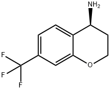 (S)-7-(三氟甲基)色满-4-胺, 1140496-05-4, 结构式