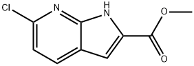 6-クロロ-1H-ピロロ[2,3-B]ピリジン-2-カルボン酸メチル 化学構造式