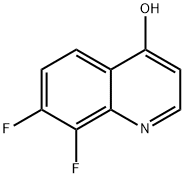 7,8-Difluoro-4-hydroxyquinoline Structure