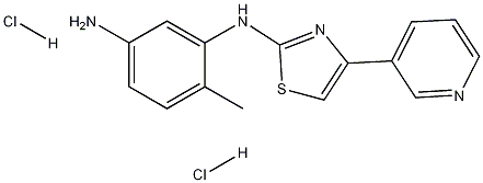 4-甲基-N3-[4-(3-吡啶基)-2-噻唑基]-1,3-苯二胺二盐酸盐, 1143459-92-0, 结构式