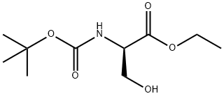 D-Serine, N-[(1,1-dimethylethoxy)carbonyl]-, ethyl ester Structure