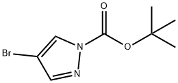 1-BOC-4-ブロモピラゾール 化学構造式