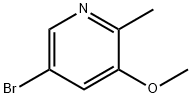 5-ブロモ-3-メトキシ-2-メチルピリジン 化学構造式