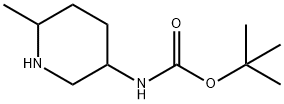 tert-Butyl 6-methylpiperidin-3-ylcarbamate Structure